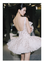 Pretty Square Neck A Line Tulle Formal Homecoming Dress Short Birthday Outfits Y9562
