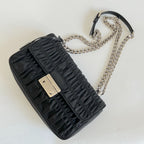 Prada Flap Gaufre Shoulder Nappa Medium Leather Bag