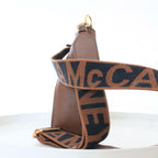 Stella McCartney Brown Faux Leather Stella Logo Crossbody Bag