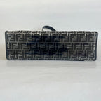 Fendi Black/Clear FF PVC and Leather Large Tote with strap