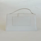 Jacquemus Le Bambino white leather shoulder bag