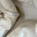Bottega Veneta Mini Curly Raffia Pouch Clutch white Bag