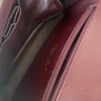 Chanel Burgundy CC Filigree Flap Small