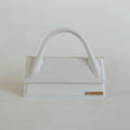 Jacquemus Le Chiquito Long White Bag in Leather.