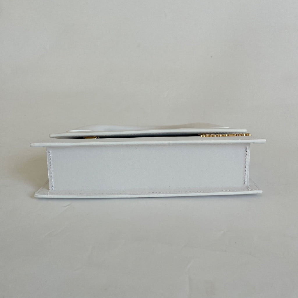 Jacquemus Le Chiquito Long White Bag in Leather.