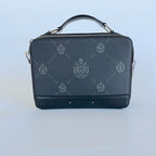 Berluti Nino Canvas and Leather clutch messenger bag