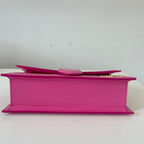 Jacquemus Le Grand Bambino Shoulder Bag in Pink Leather