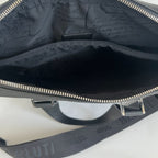 Berluti green leather top handle brief case