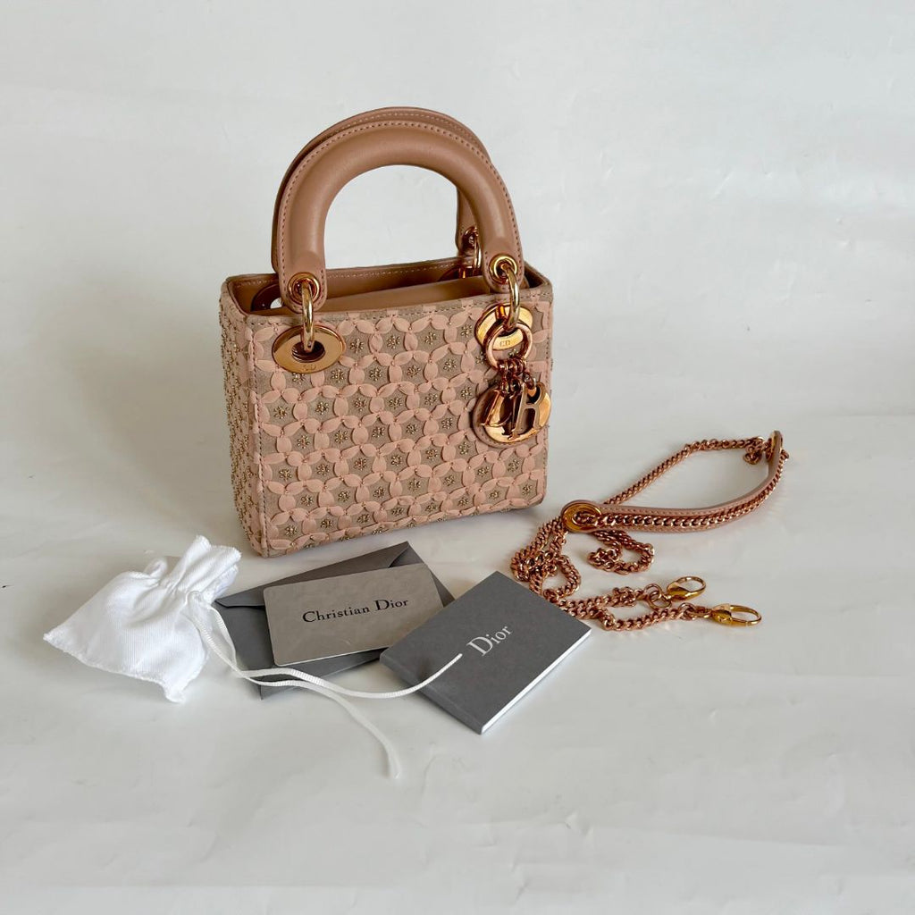 Lady Dior Mini Floral Print Bag