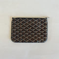 Goyard Black Goyardine Coated Canvas zip pouch