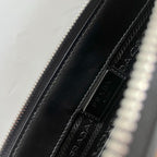 Prada black zip pouch