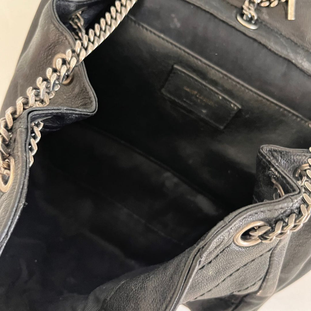 Saint Laurent Small Nolita Shoulder Bag with Pins
