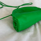 Bottega Veneta Green  Leather Mini The Pouch Cross Body Bags, Mini