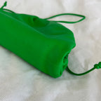 Bottega Veneta Green  Leather Mini The Pouch Cross Body Bags, Mini