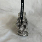 Alexander Wang Black Rhinestone Embellished Clutch bag