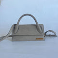 Jacquemus Suede Khaki Le Bambino Long Bag