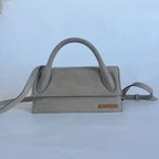 Jacquemus Suede Khaki Le Bambino Long Bag