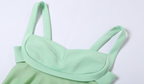 Green A-line Mini Homecoming Dress,Backless Party Dress,Y2510