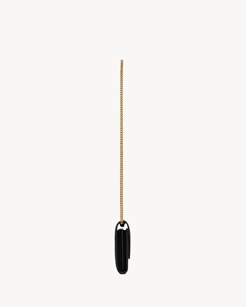 Saint Laurent CLASSIC CASSANDRE CHAIN WALLET IN GRAIN DE POUDRE LEATHER