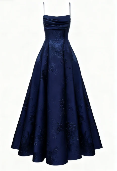 Emerald Green A-line Spaghetti Straps Prom Dress,Chic Evening Dress Y1799