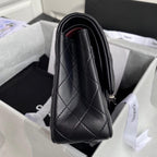 CHANEL CLASSIC HANDBAG Lambskin & Silver Metal