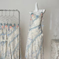 Summer pure desire style niche design suspender long dress R2173