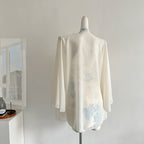 Fallen Flowers for Faith 2025 Temperament Ancient Style Printed Fairy Dress R2069