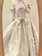Pink lolita wedding birthday adult dress elegant and gorgeous puffy princess dress R1686