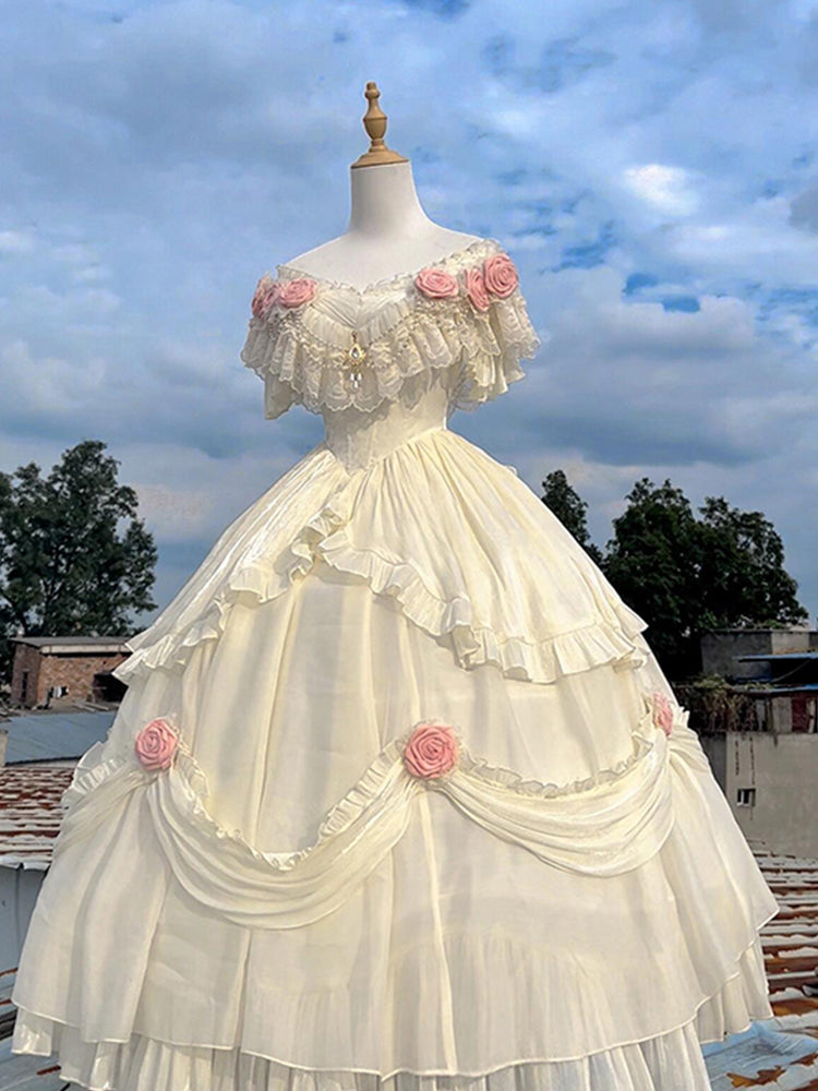 Classical elements on the run princess dress lolita adult ceremony gorgeous dress fairy long dress R1669