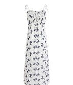 Holiday style long white 2025 new temperament dress R2659