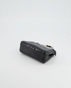 *FIRE PRICE* Fendi Black Exotic Micro Mini Peekaboo Bag with Silver Hardware