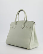 Hermès Birkin 30cm Retourne Bag in Gris Neve Clemence Leather with Gold Hardware
