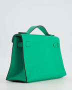 *FIRE PRICE* Hermès Kelly Pochette in Menthe Swift Leather with Gold Hardware