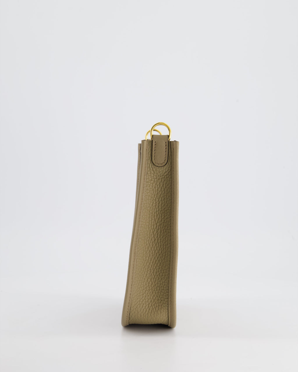 *HOT* Hermès Mini Evelyne Bag in Beige Marfa Clemence Leather with Gold Hardware