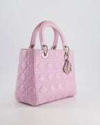 Christian Dior Lilac Medium Lady Dior Bag in Lambskin Leather with Silver Hardware RRP £5,300