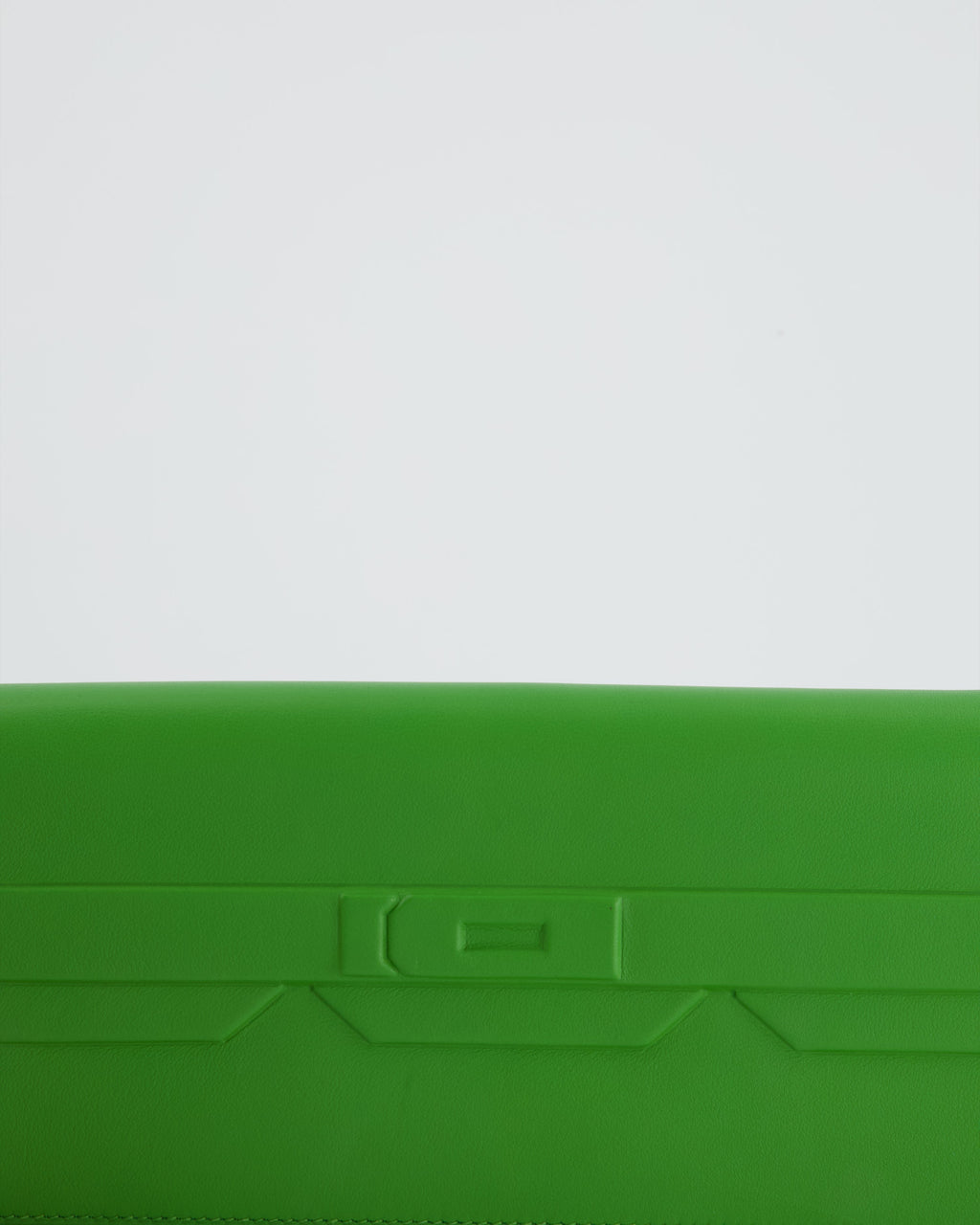 Hermès Birkin Cut Shadow Bag In Vert Yucca Swift Leather