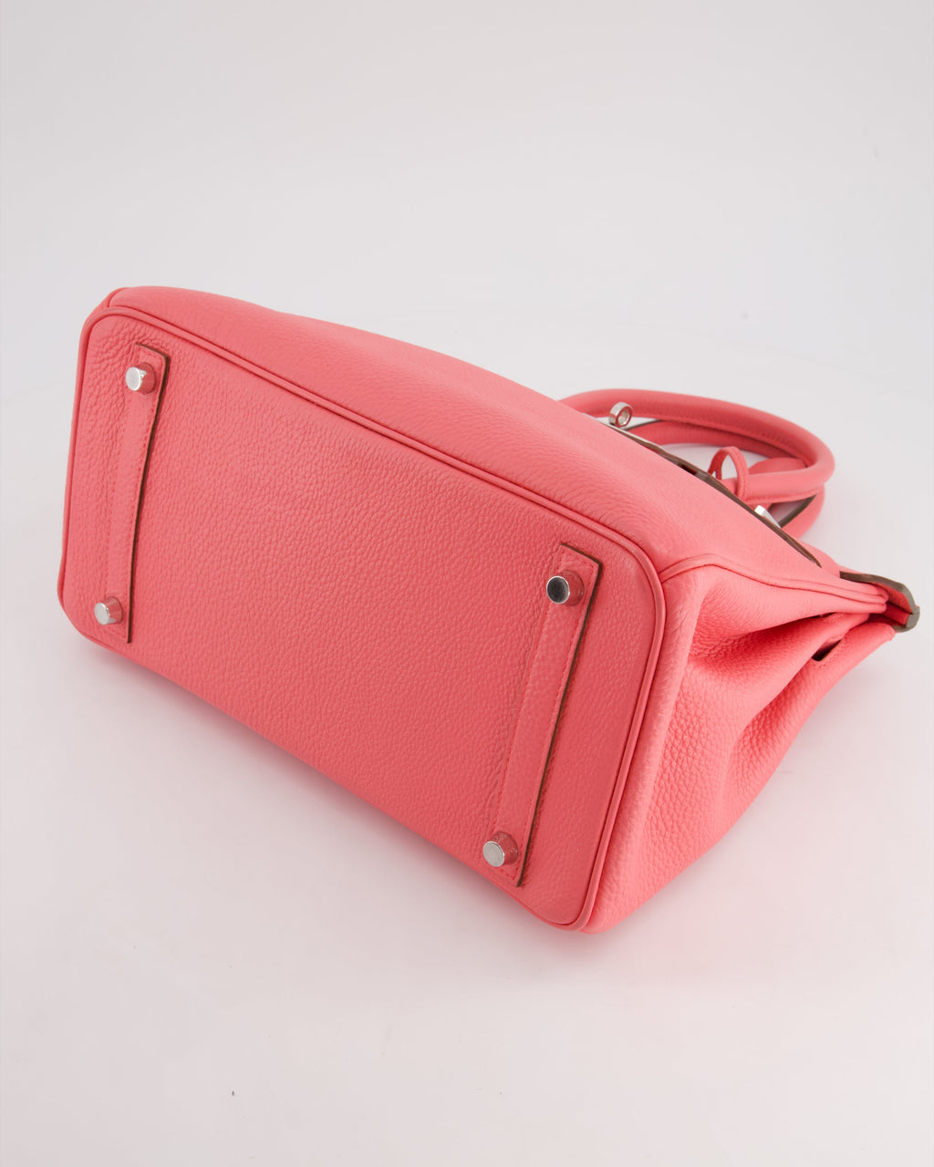 Hermès Birkin 30cm Retourne Bag in Rose Lipstick Togo Leather and Palladium Hardware