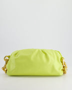 Bottega Veneta Lime Chain Pouch Bag in Nappa Leather with Gold Hardware