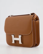 *HOT* Hermès Constance III Mini 18cm Miroir Bag in Gold Epsom Leather with Palladium Hardware