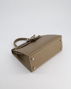 Hermès Kelly Sellier 25cm Bag in Etoupe Epsom Leather with Palladium Hardware