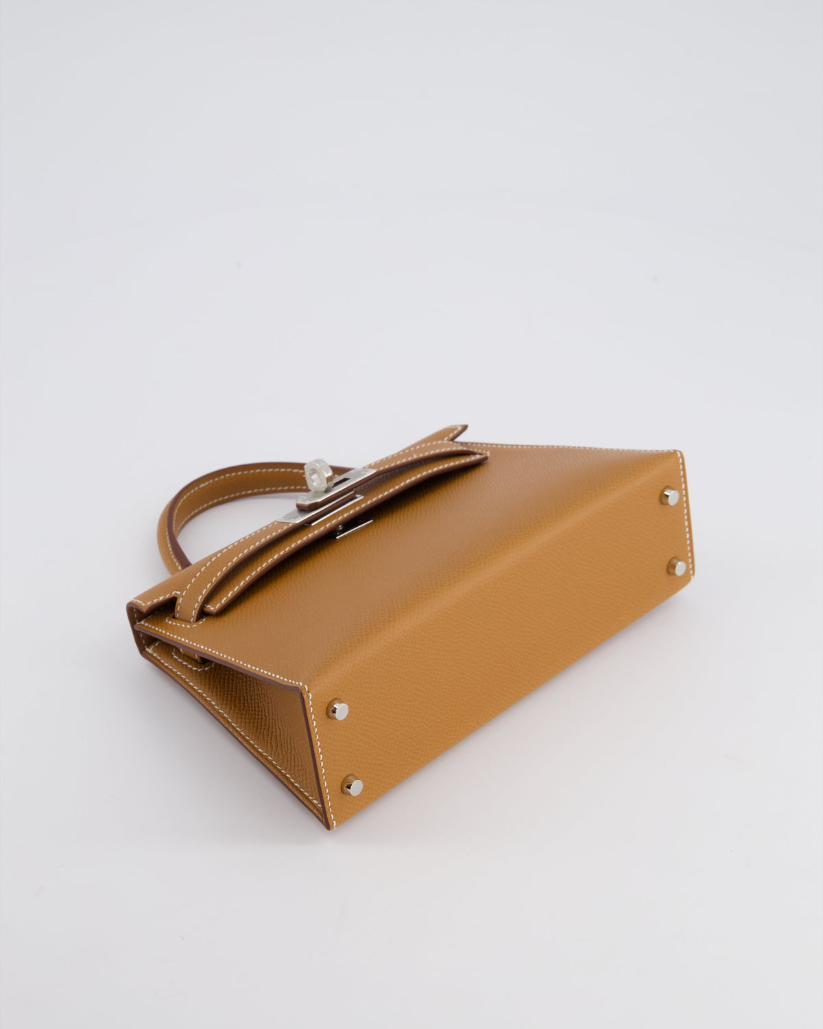 Hermès Mini Kelly II 20cm Bag in Gold Epsom Leather with Palladium Hardware