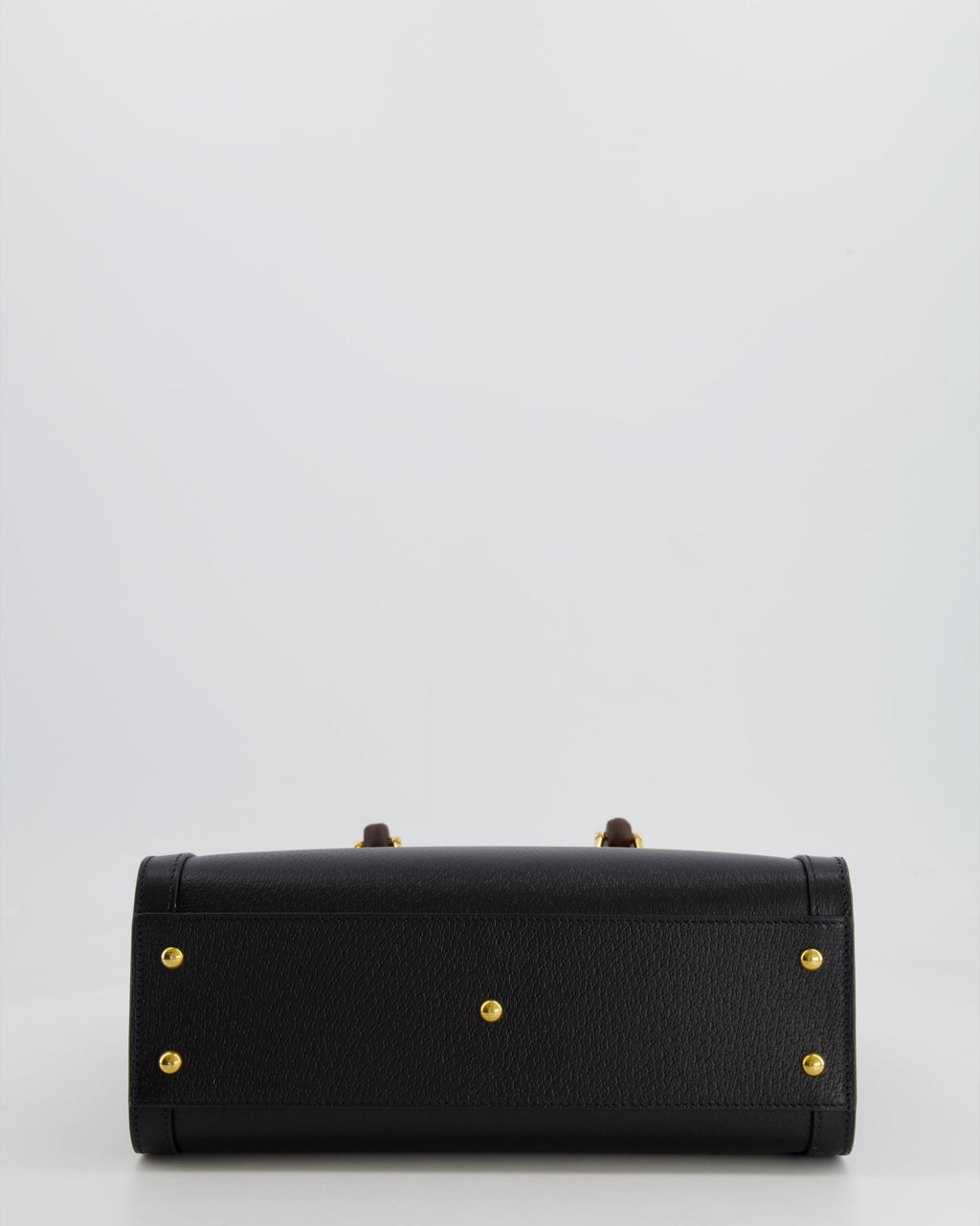 Gucci Black Diana Medium Tote Leather Bag with Shiny Antique Gold Hardware & Bamboo Handle RRP £3,170
