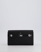 Hermès Kelly To Go Bag in Noir Epsom Leather with Palladium Hardware
