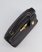 Hermès Kelly 28cm Retourne Bag in Black Togo Leather with Gold Hardware
