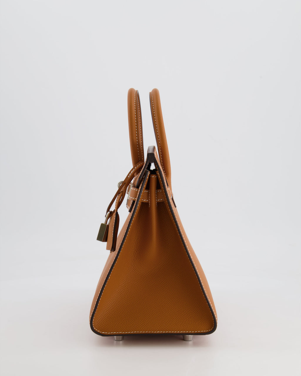 Hermès Birkin Sellier 25cm Bag in Toffee Epsom Leather with Palladium Hardware