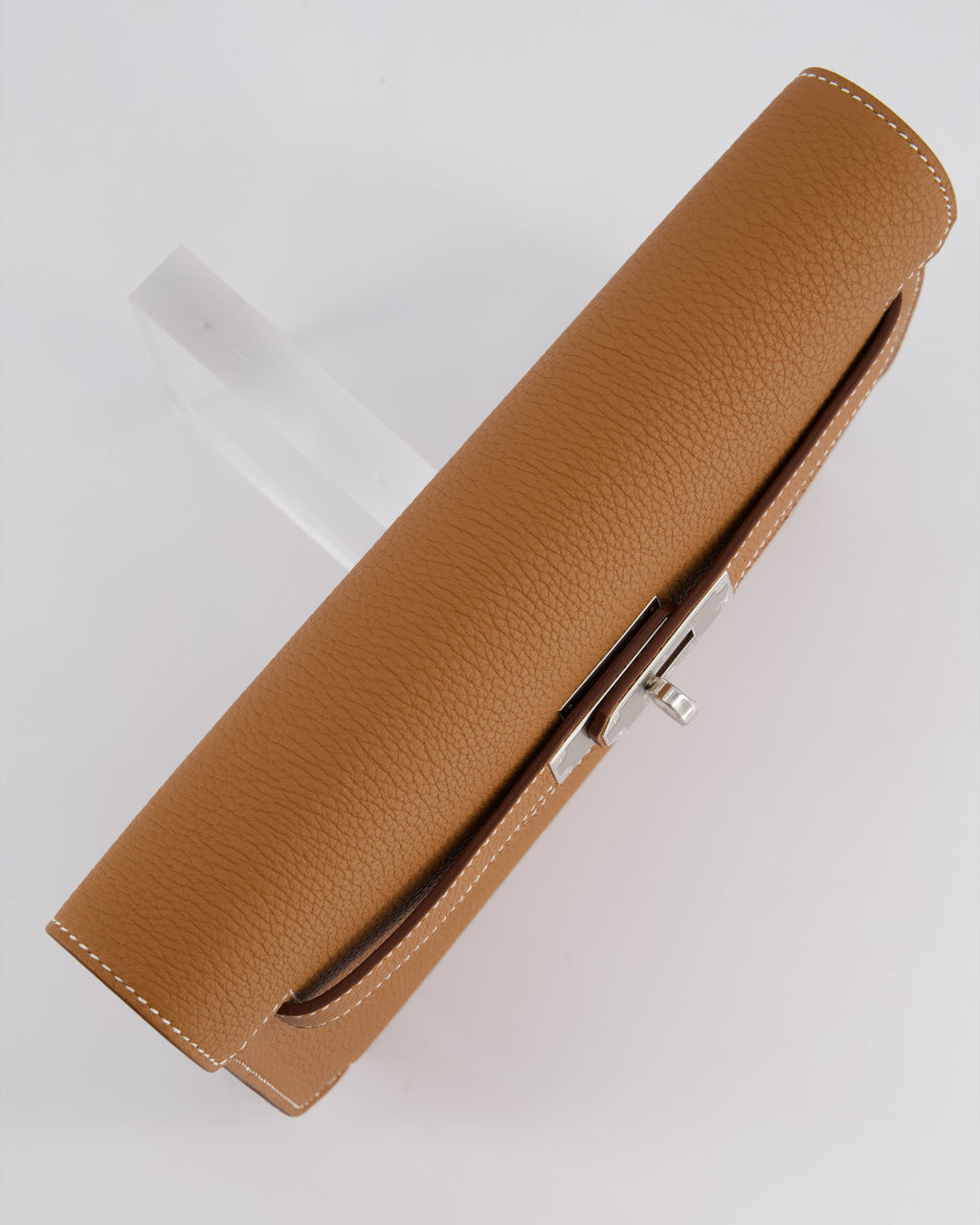 *RARE* Hermès Kelly Depeches Pouch 25cm Bag in Gold Togo Leather with Palladium Hardware