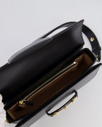 Gucci Horsebit 1955 Black Leather Medium Shoulder Bag with Gold Hardware RRP £2,650