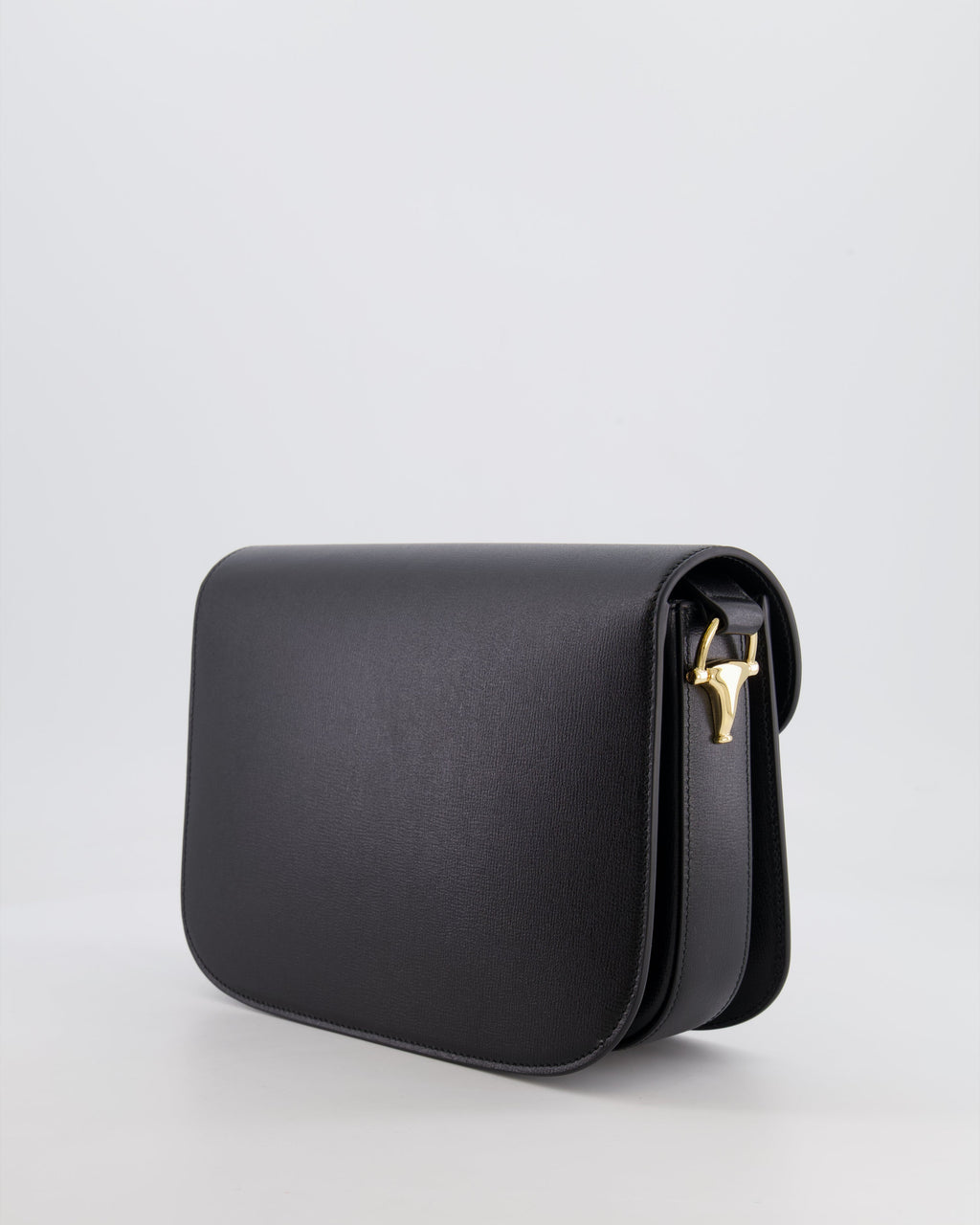 Gucci Horsebit 1955 Black Leather Medium Shoulder Bag with Gold Hardware RRP £2,650