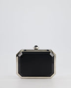 *Limited Edition* Chanel Silver, Black Minaudiere Plexiglass Clutch Bag