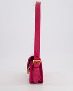 Christian Dior Fuchsia Miss Dior Flap Shoulder Bag in Patent Calfskin Leather with Gold Hardware RRP £3100